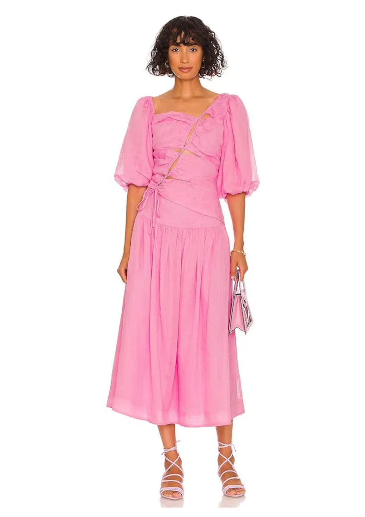 Nicholas Wren Midi Dress Orchid Pink Size AU 12 - Image 1