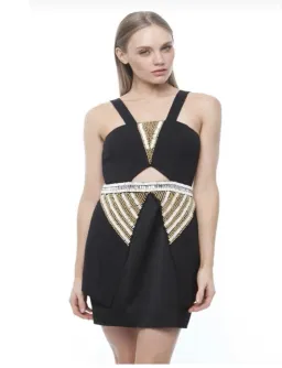 Sass & Bide Worn By Men Dress in Sharp Shapes Beaded Size 6 for rent on The Volte - image 1