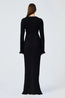 Suboo Crystal V Neck Maxi Dress Black Size XS/AU 6 for rent on The Volte - image 5