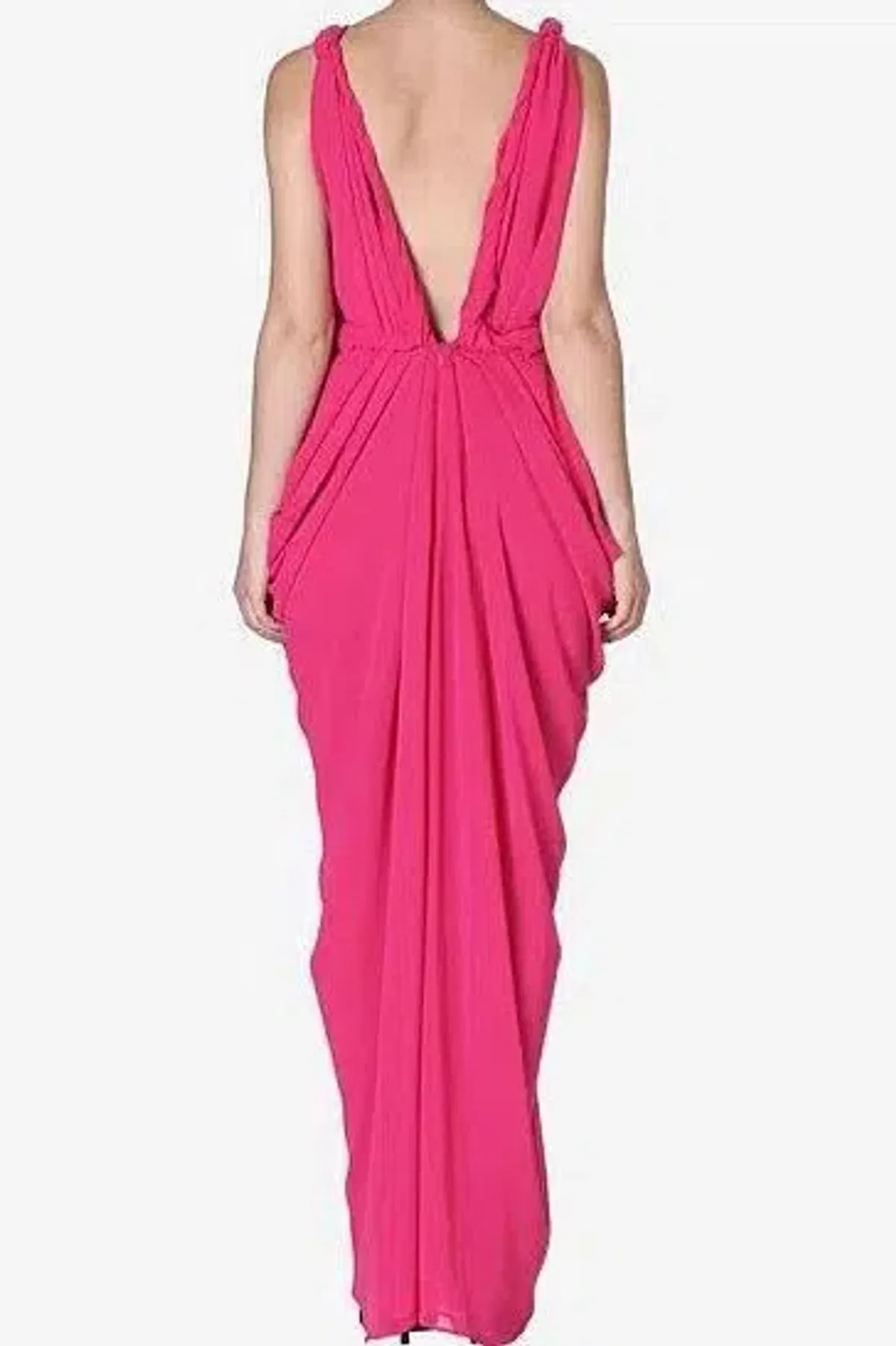 Carla Zampatti Forget Me Knot Dress Pink Size 12 - Image 2