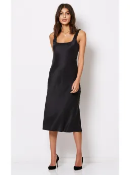 Bec & Bridge Linda Bias Midi Dress Black Size AU 10 for rent on The Volte - image 1