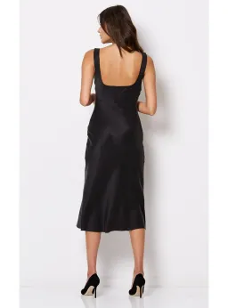 Bec & Bridge Linda Bias Midi Dress Black Size AU 10 for rent on The Volte - image 3