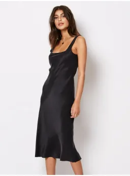 Bec & Bridge Linda Bias Midi Dress Black Size AU 10 for rent on The Volte - image 2