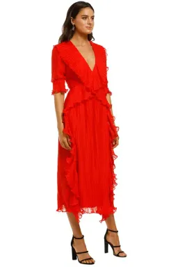 Talulah Sweet Sugar Midi Dress Red Size 12 for rent on The Volte - image 2