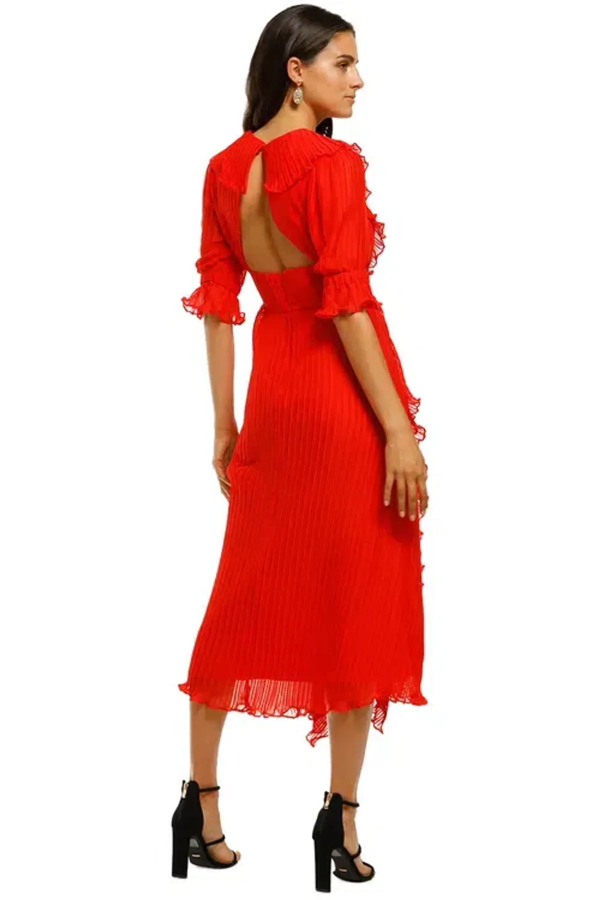 Talulah Sweet Sugar Midi Dress Red Size 12 - Image 3