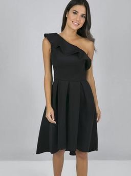 One Shoulder Frill Detail Midi Dress  for rent on The Volte - image 1