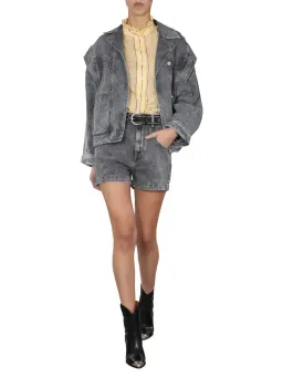 Isabel Marant Etoile Harmon Jacket Grey Size 8 for rent on The Volte - image 1