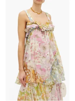 Zimmermann Super Eight Tiered Floral Maxi Dress Multi Size 0 / AU 8 for rent on The Volte - image 2