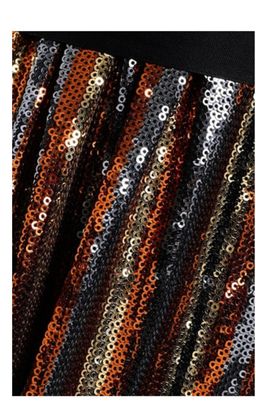 Robert Rodriguez Wrap Effect Striped Sequined Chiffon Dress Size 10 for rent on The Volte - image 4