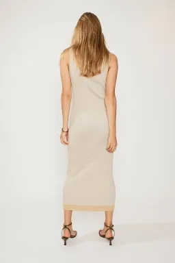 Sub Sonnet Knit Dress Beige Yellow L/AU 12  for rent on The Volte - image 2