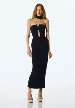 THE NEW ARRIVALS by İlkyaz Özel Holly in Sing Sing Black Dress Size 6/XS for rent on The Volte - image 1