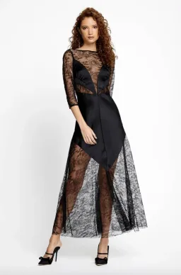Alice McCall Black Beauty Midi Dress Black Size 6 for rent on The Volte - image 1