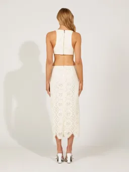 Alice McCall Yvonne Midi Dress Vanilla Bean Size 10 for rent on The Volte - image 3