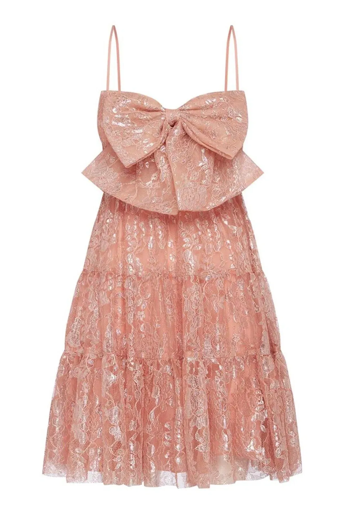 Alice McCall Slow Drives Bow Mini Dress Blush Size 14 - Image 4