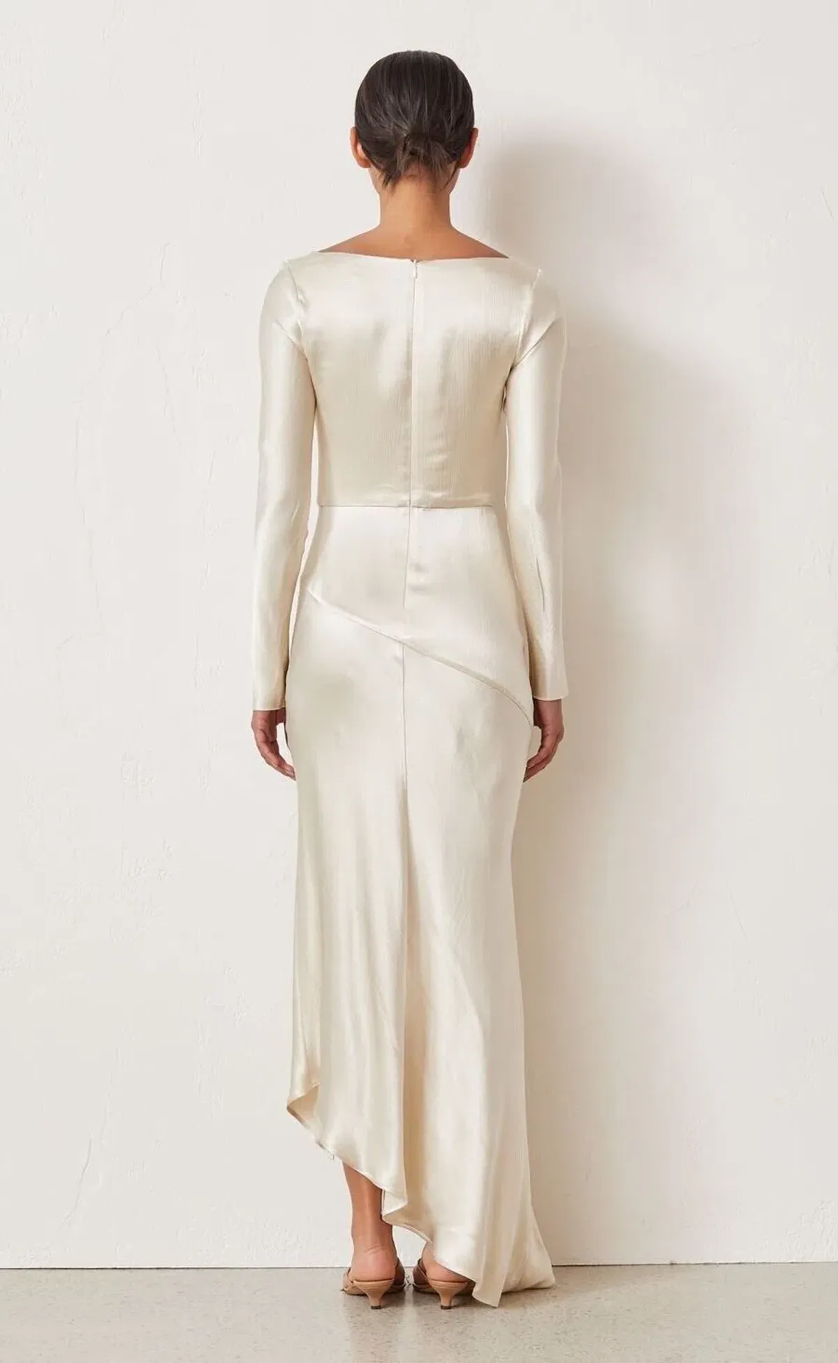 Bec & Bridge Frederic Long Sleeve Dress Oyster Size 6 - Image 3