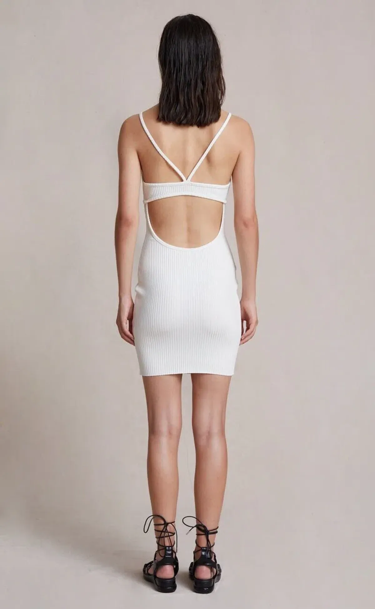 Bec & Bridge Selene Mini Dress Ivory Size 10  - Image 4
