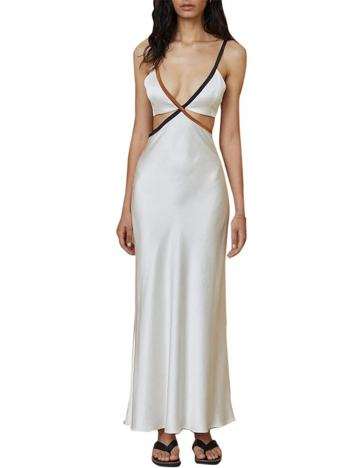 Bec & Bridge Toi Et Moi Midi Dress Ivory Size 12 - Image 1