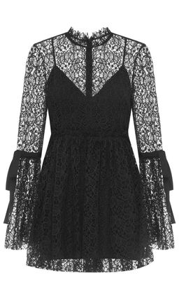 Alice McCall Back To You Lace Mini Dress Black Size 6  for rent on The Volte - image 5