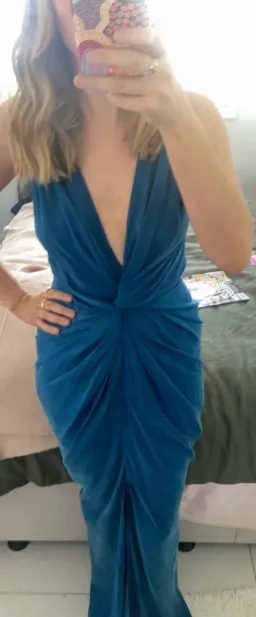 One Fell Swoop Gaia Maxi Dress Blue Size 8  for rent on The Volte - image 5