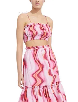 Steele Cameron Bustier And Austin Skirt Set Groovy Print Skirt M / Top L for rent on The Volte - image 2