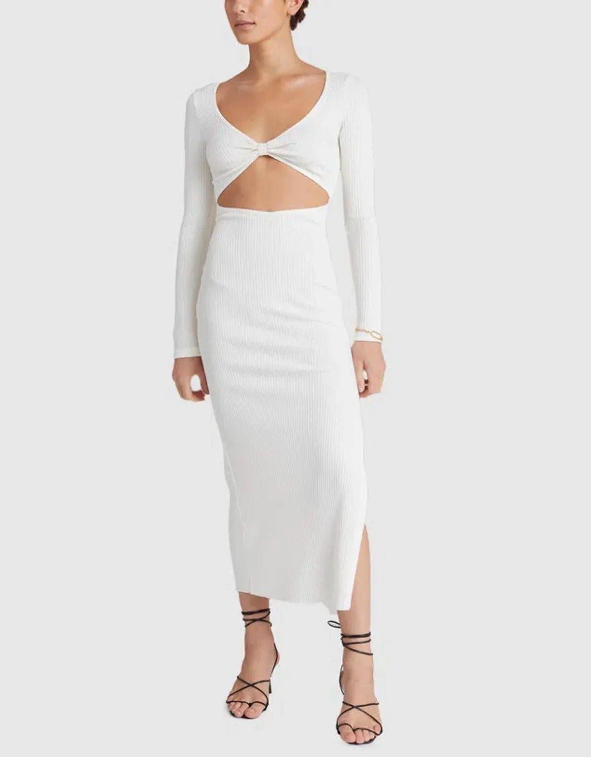 Bec & Bridge Della Vita Midi Dress White Size 6 - Image 3