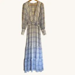 Bec & Bridge Alexa Gingham Maxi Dress Print Size AU 8 for rent on The Volte - image 4
