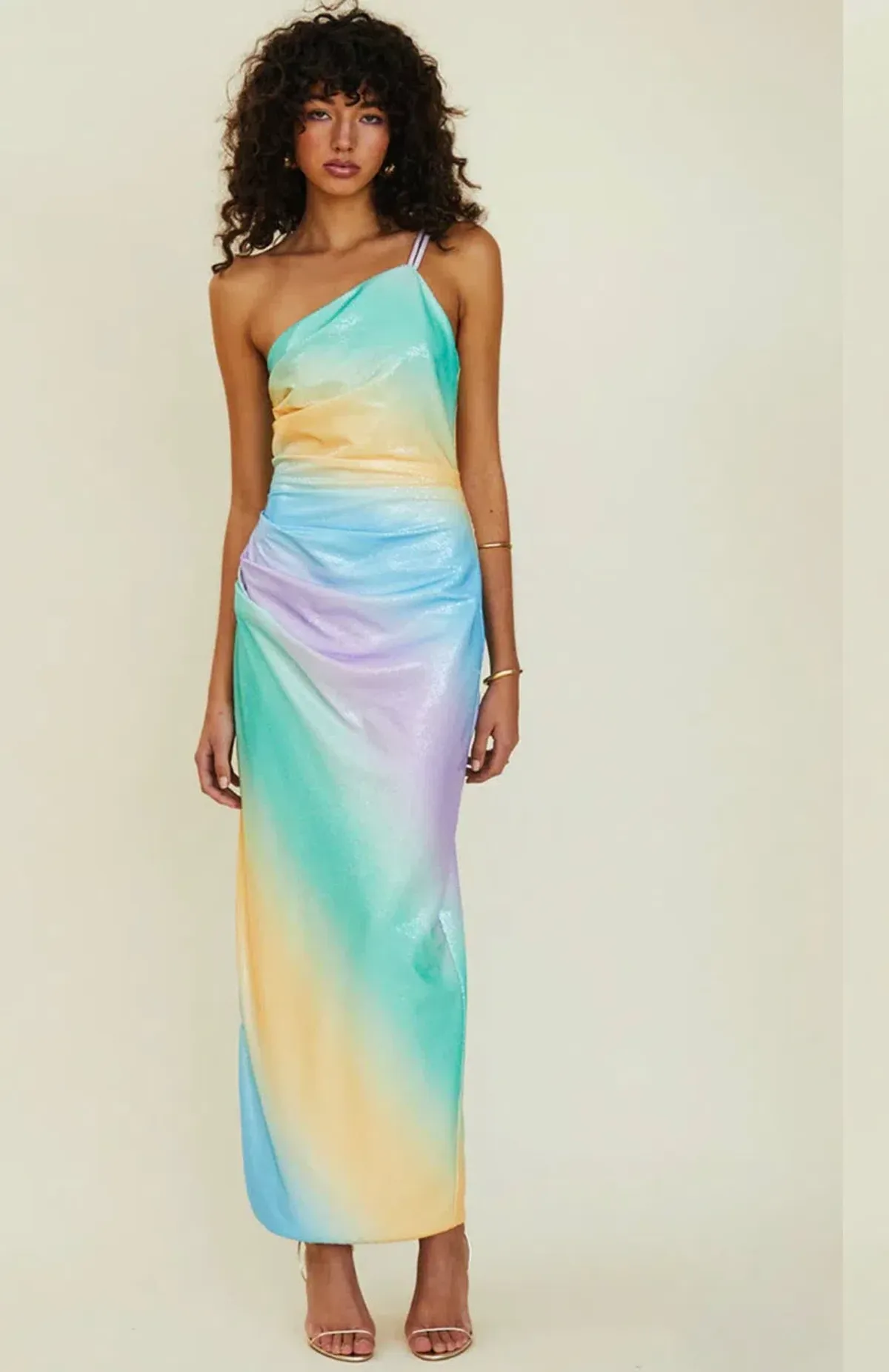 Suboo Sequin Mermaid Maxi Dress Multi Size 6 - Image 2