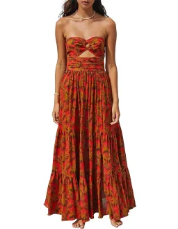 Bec & Bridge Mahalia Maxi Dress Floral Print Size AU 10 for rent on The Volte - image 1