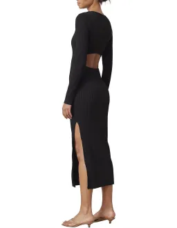 Bec & Bridge Noir et Blanc Long Sleeve Midi Dress Black Size AU 8 for rent on The Volte - image 2