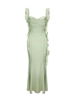 Nana Jacqueline The Caroline Dress Green Size 10 for rent on The Volte - image 4