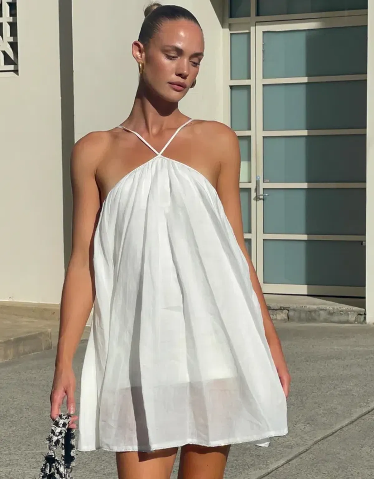 Hansen & Gretel Paolo Backless Mini Dress White Size XS / AU 6 - Image 1