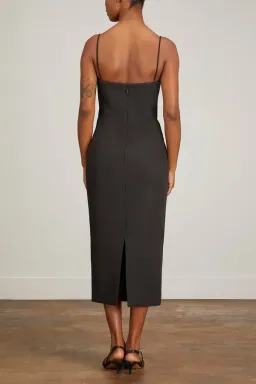Rachel Gilbert The Bodie Midi Dress Black Size 8 for rent on The Volte - image 3