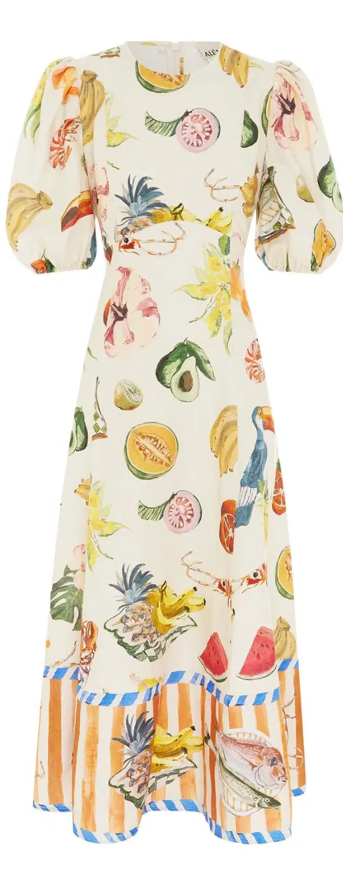 Alemais Theo Midi Dress Print Size 10 - Image 5