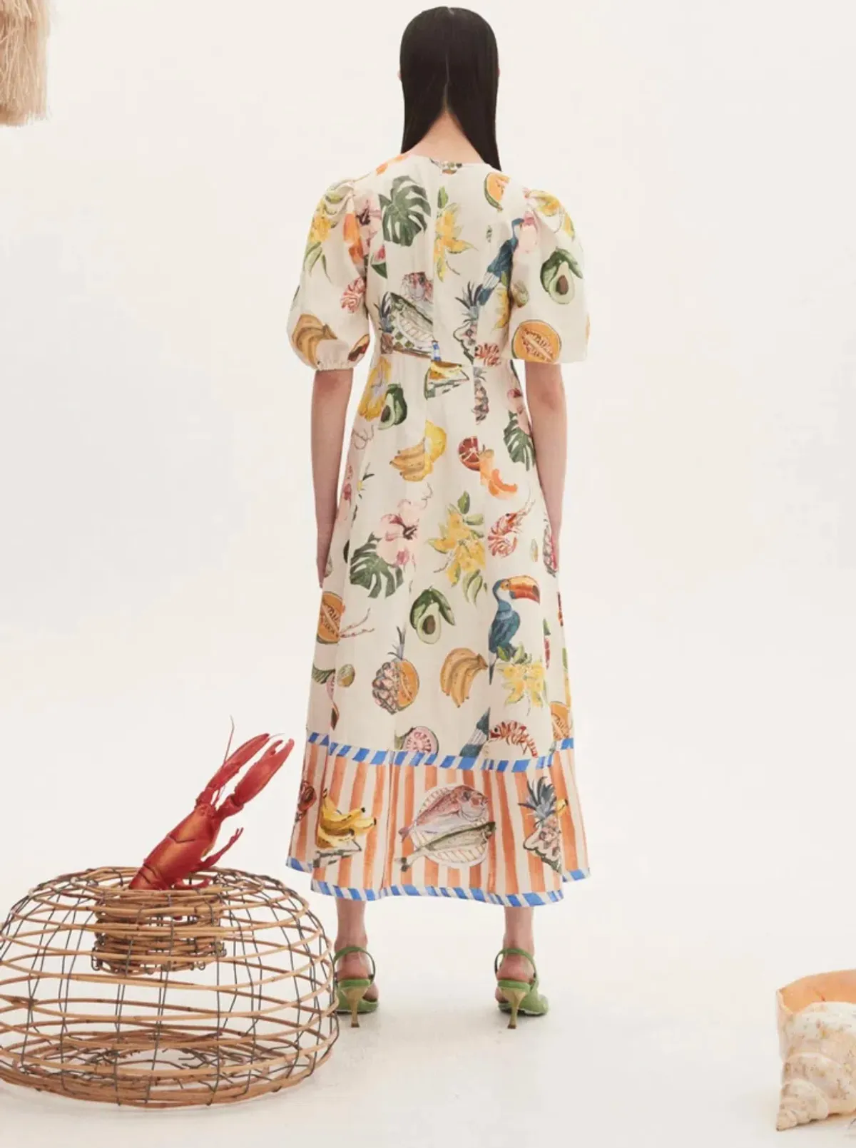 Alemais Theo Midi Dress Print Size 10 - Image 4