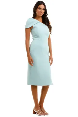 Rebecca Vallance Carline One Shoulder Dress Blue Size 6 for rent on The Volte - image 1