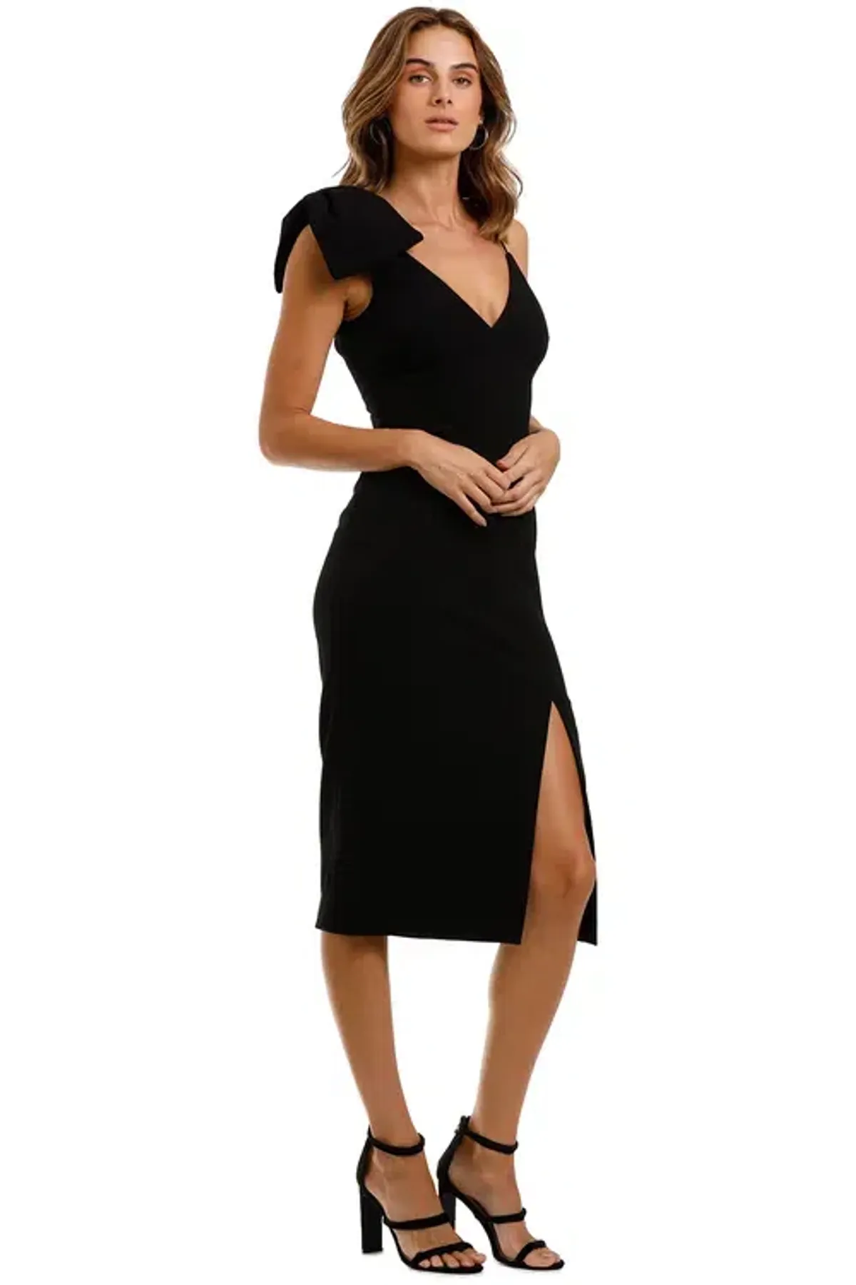 Rebecca Vallance Love Bow Dress Black Black Size 12 - Image 2