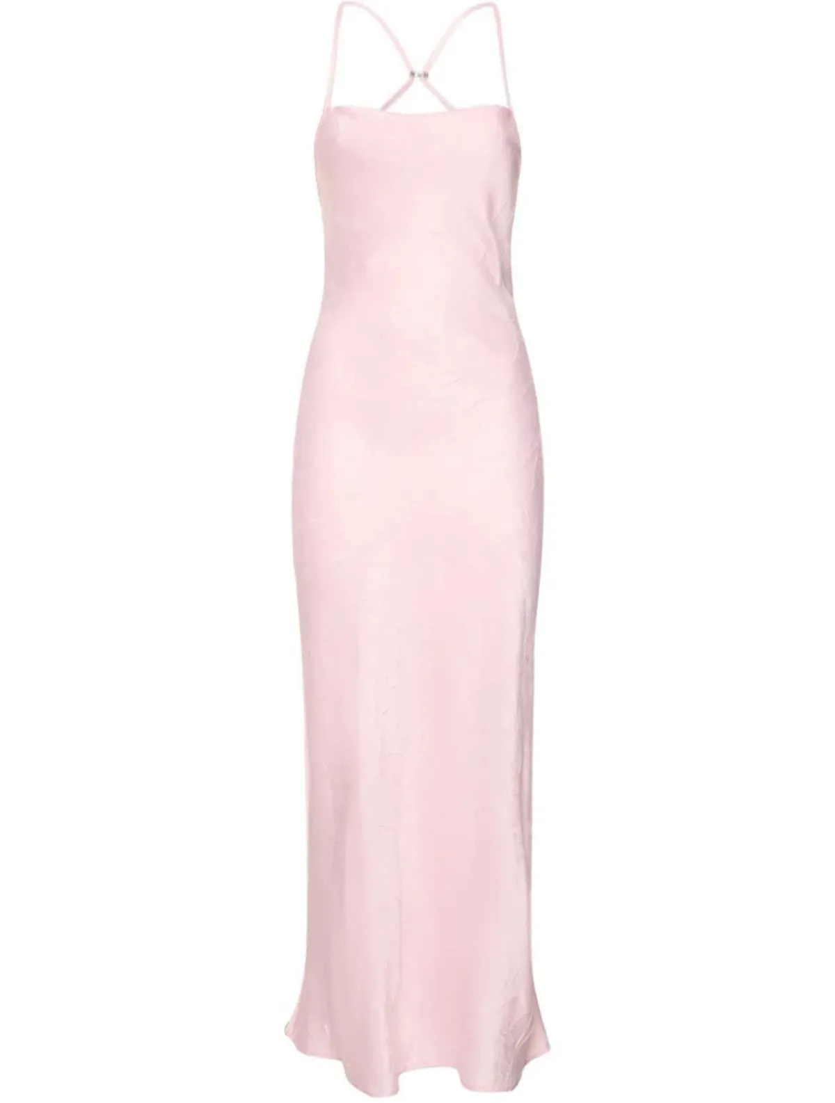 Bec & Bridge Carolina Satin Maxi Dress Pink Size 6 - Image 4