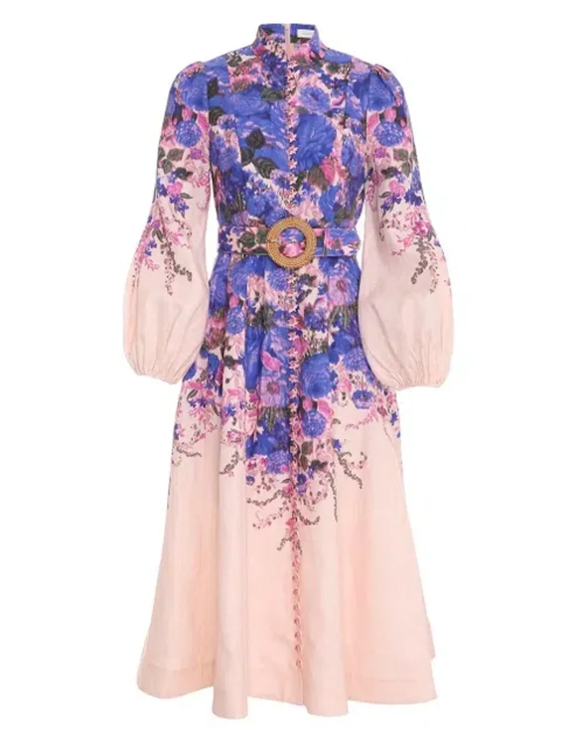 Zimmermann High Tide Buttoned Midi Dress Floral Size 1 / AU 10 - Image 3