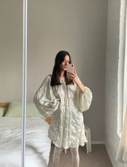 Local Woman Satin Crinkle Mini Dress One Size  for rent on The Volte - image 3