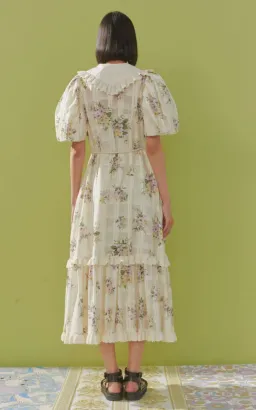 Alemais Margot Midi Dress Floral Size 12 for rent on The Volte - image 4