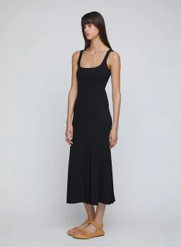 Anna Quan Dido Rib Knit Midi Dress Black Size 8 for rent on The Volte - image 3