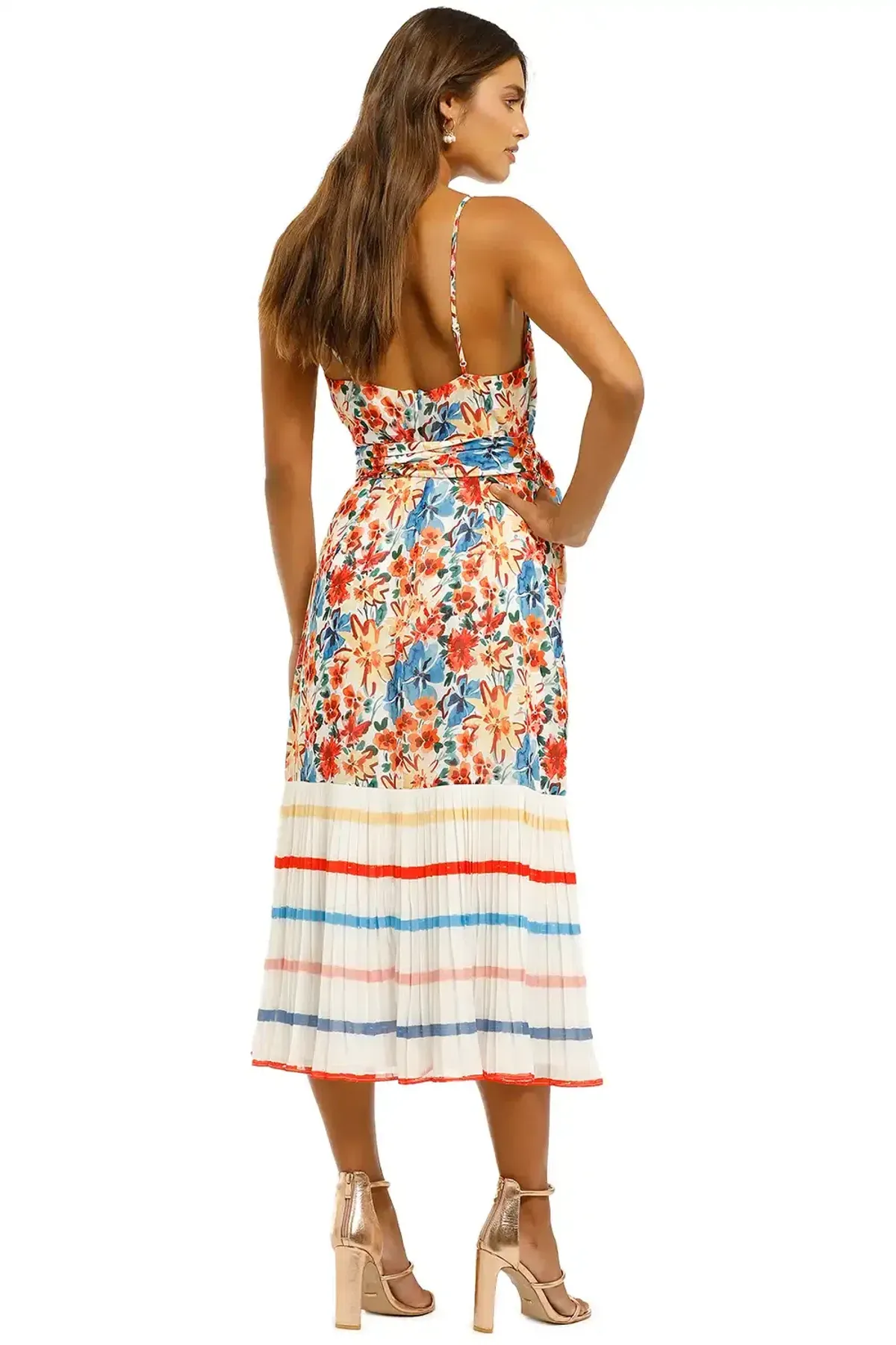 Talulah Merengue Midi Dress Tropicana Floral Multi Print Size 12 - Image 2
