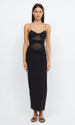Bec & Bridge Montana Twist Maxi Dress  Black Size 8  for rent on The Volte - image 1