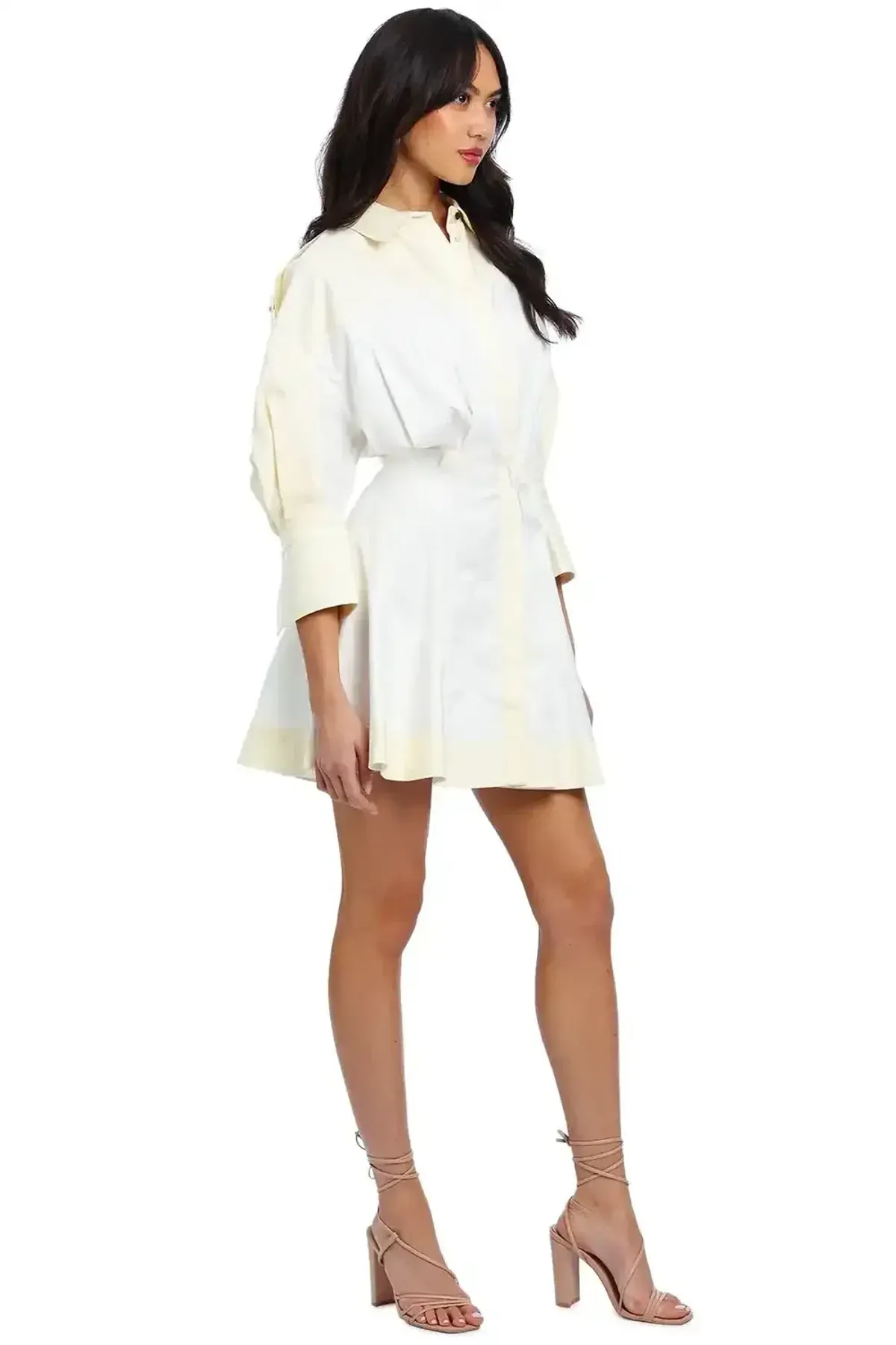Acler Vienna Dress Cream Size 12 - Image 2