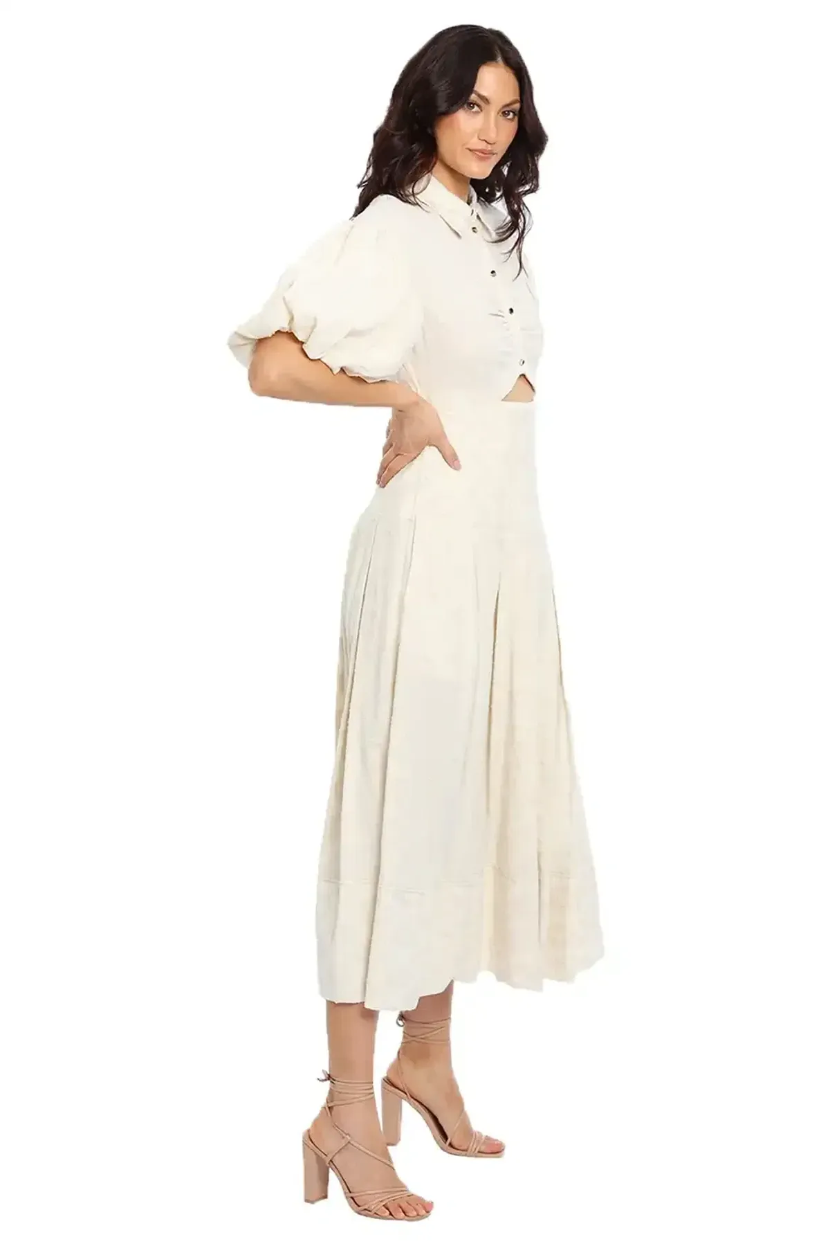 Acler Grange Dress Cream Size 14 - Image 2
