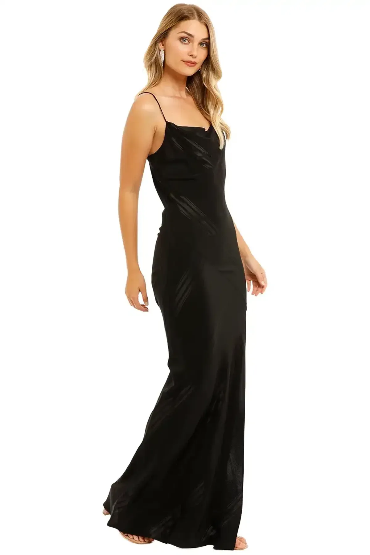 By Johnny Chelsey Slice Gown Black Black Size 12 - Image 2