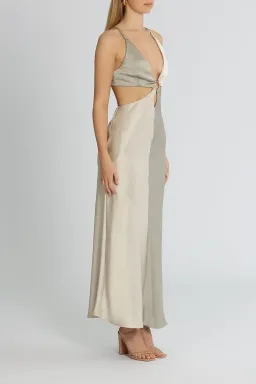 Bec & Bridge Felix Maxi Dress Grey Size 14 for rent on The Volte - image 2