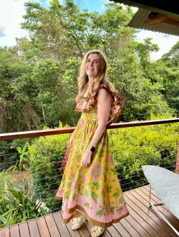 Alemais Winnie Ruffle Midi Dress Floral Size 10 for rent on The Volte - image 5
