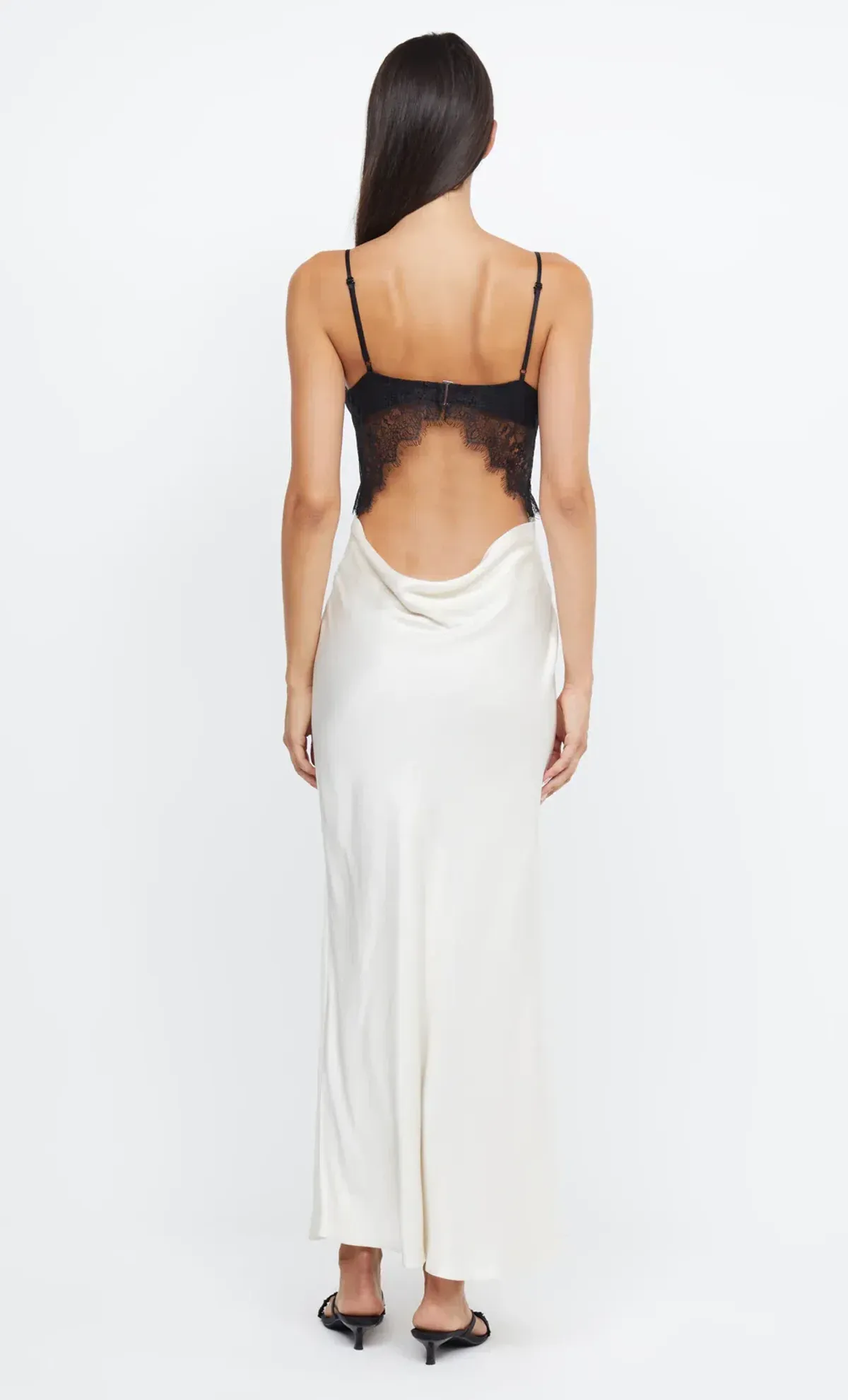 Bec & Bridge Emery Lace Maxi Dress White/Black Size AU 8 - Image 4