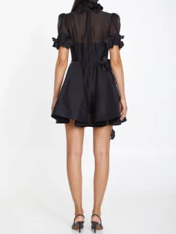 Zimmermann Luminosity Liftoff Flower Mini Dress Black Size 1 / AU 10 for rent on The Volte - image 2